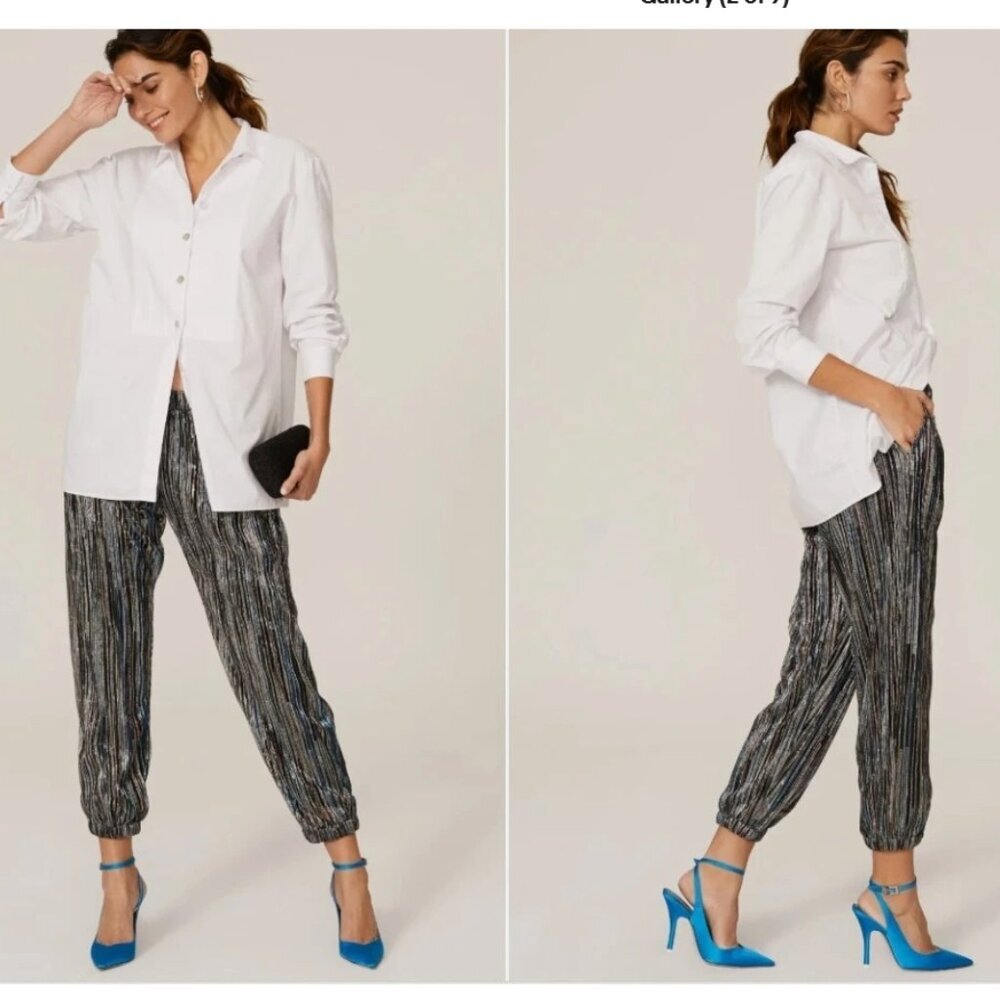 Trina Turk Pants Jess Metallic‎ Joggers Small